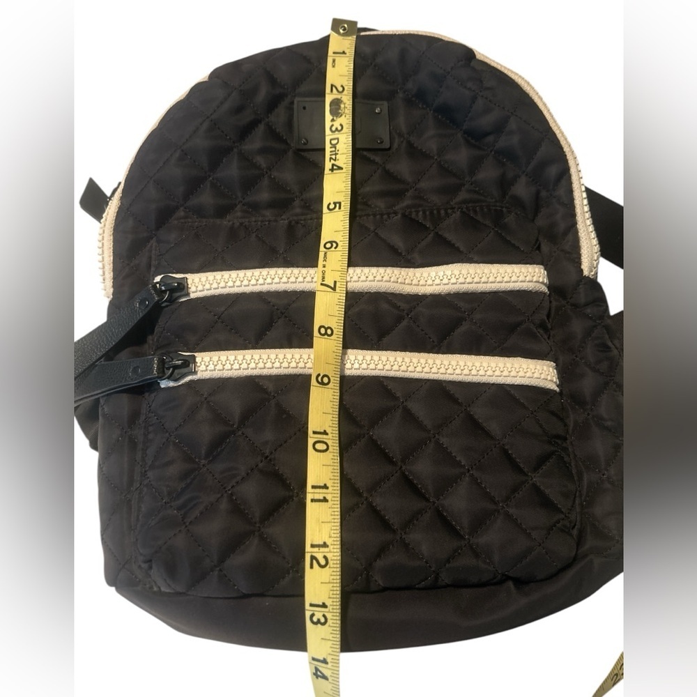 Steve Madden Black Minimalist Backpack with Textured Fabric - Picture 7 of 7